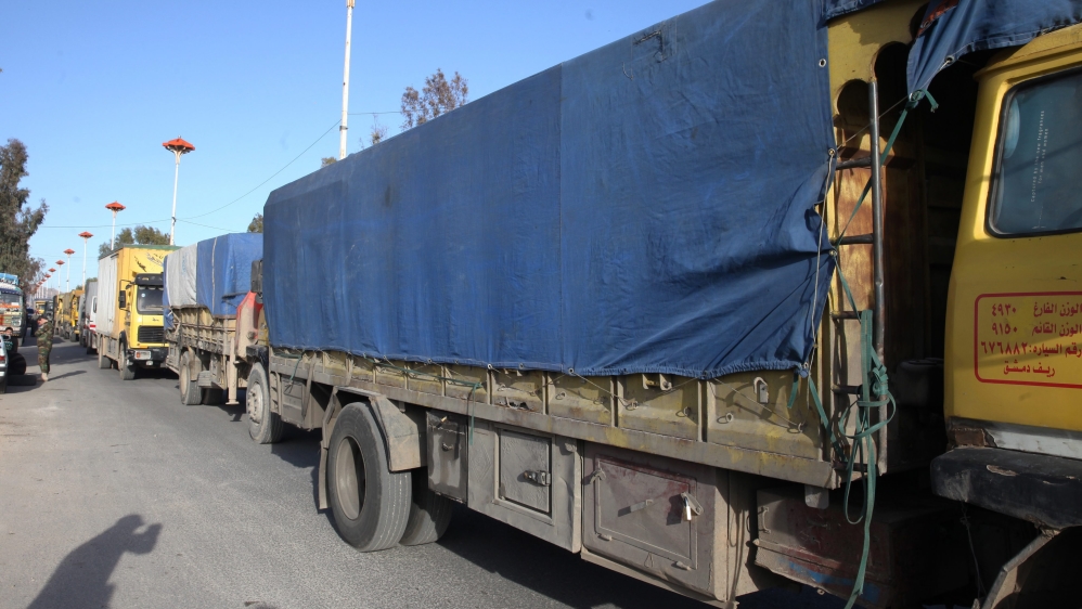 Aid convoy for besieged Syrian towns