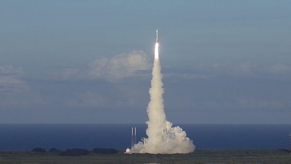 The unmanned spacecraft took off from Cape Canaveral in Florida [NASA TV]