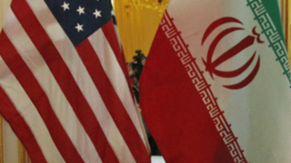 Iran-US flags