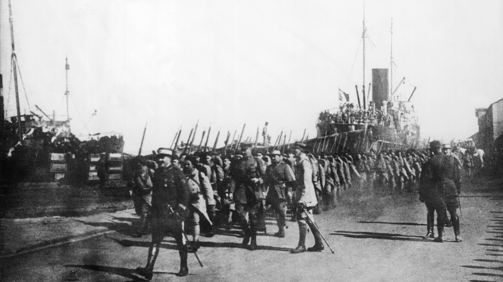 French People Entering Beyruth, Lebanon
