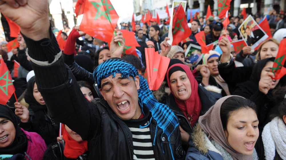 Protest against UNSG Ban Ki-moon in Morocco