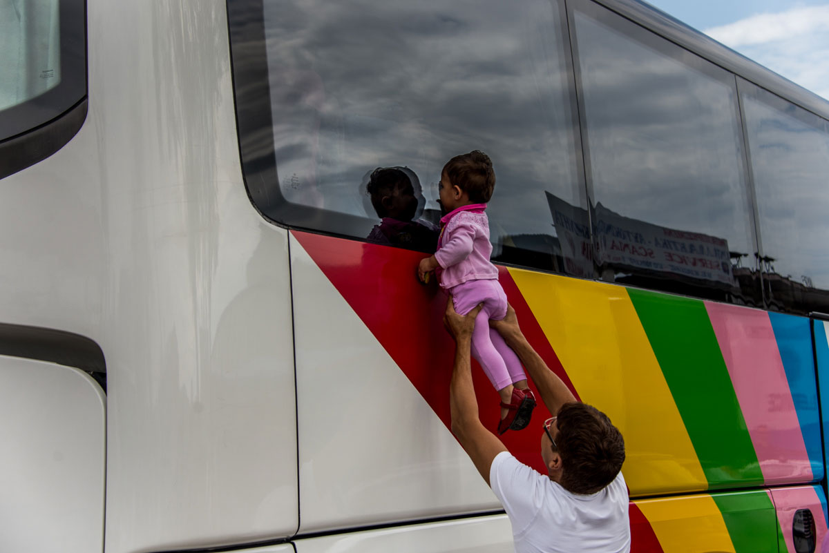 The school bell rings for refugee children in Greece/Please Do Not Use