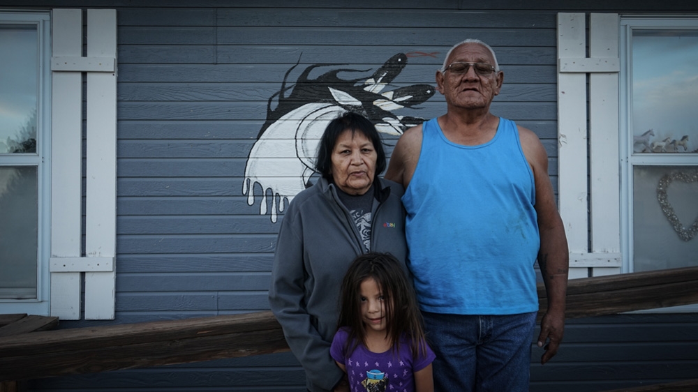 Jerome, a father of seven adult children, worked as an engineer off the reservation, returning home for lengthy periods to carry out charity project [Patrick Strickland/Al Jazeera] 
