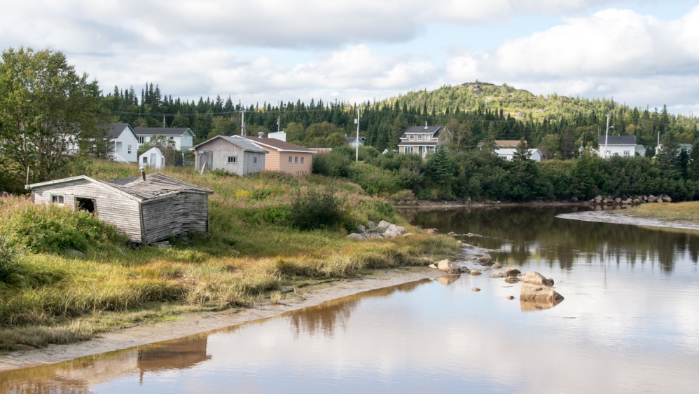 The dying village of Tete-a-la-Baleine, lies roughly halfway between the two ends of Highway 138 [John Zada/Al Jazeera]