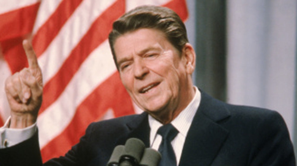 Former US President Ronald Reagan [Getty]