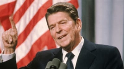 Former US President Ronald Reagan [Getty]