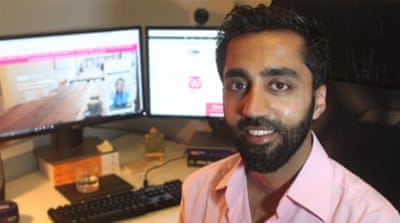 Shahzad Younas is the CEO of Muzmatch [Rhodri Davies/Al Jazeera] 