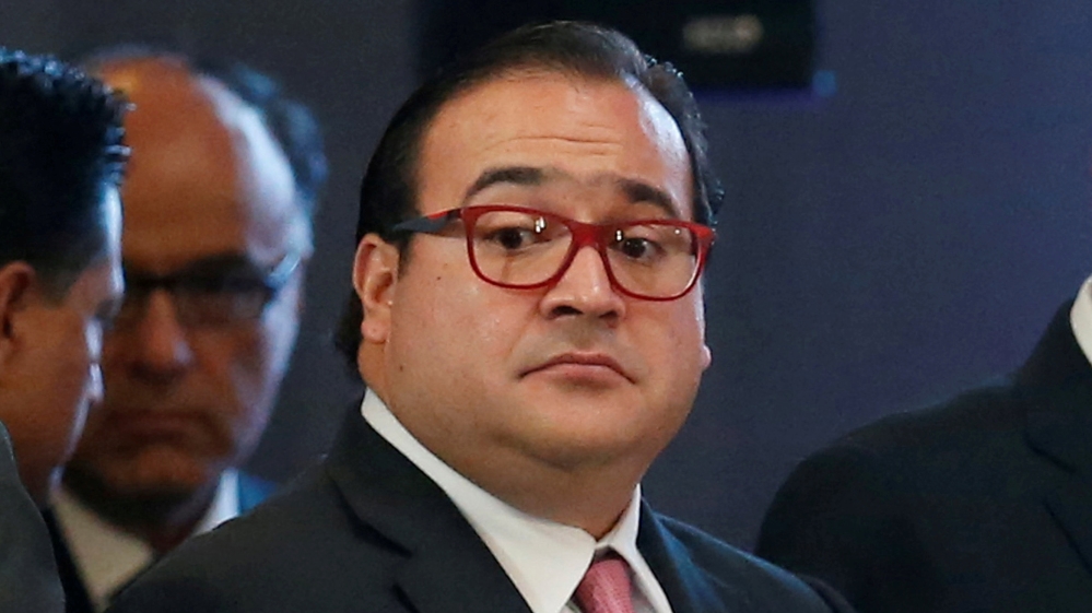 Veracruz governor Javier Duarte attends the XXXVIII Session of the National Council of Public Security at the National Palace in Mexico City