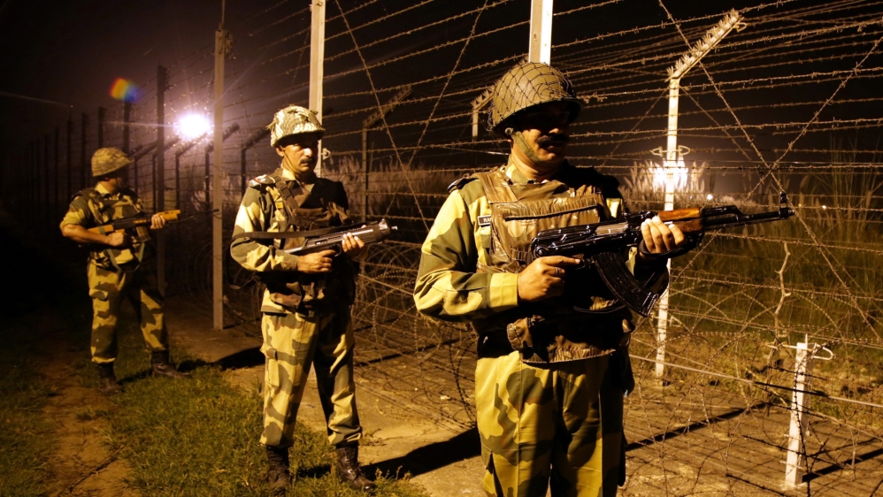 BSF soldiers are on a high alert along the international border in Jammu