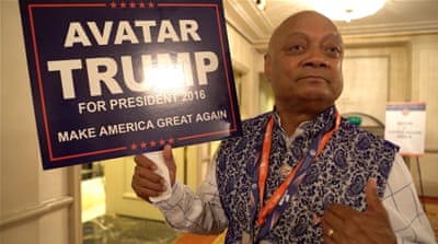 A Trump supporter at the Republican National Convention interviewed for the Trump Tribe documentary [James Bruce]