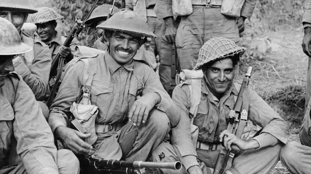 British Indian army soldiers in Myanmar [Public domain]