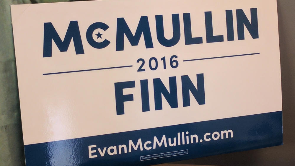 McMullin and his running mate Mindy Finn are on the ballots in 11 states [Freeman Stevenson/Al Jazeera]
