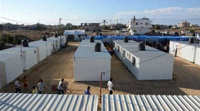 UNRWA has spent $4m to temporarily house nearly 9,000 families who lost their homes in the war [Sanaa Kamal/Al Jazeera]