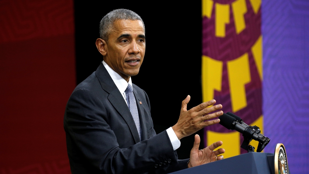 U.S. President Obama holds a press conference at the APEC Summit in Lima, Peru