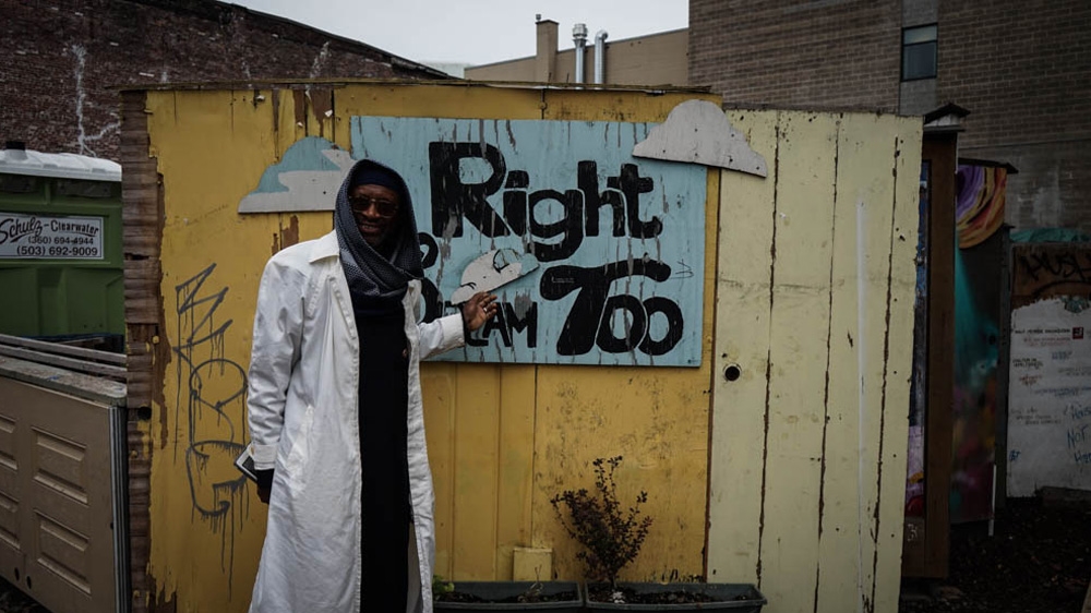 Ibrahim worked as an aerospace technician until a difficult divorce left him homeless [Patrick Strickland/Al Jazeera] 