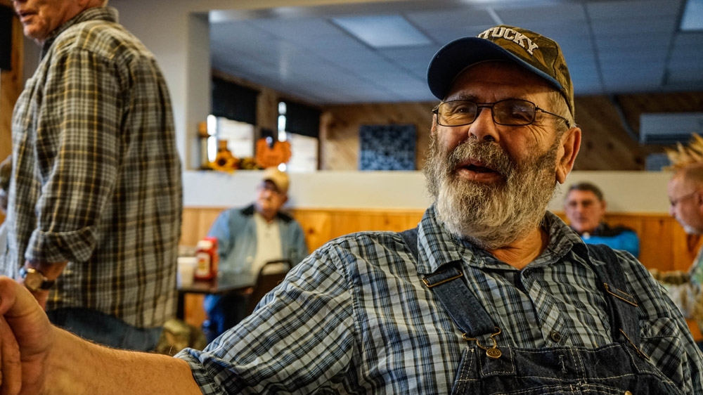 
Lowell Morris, 68, was born and raised in Booneville [Shaghayegh Tajvidi/Al Jazeera]
