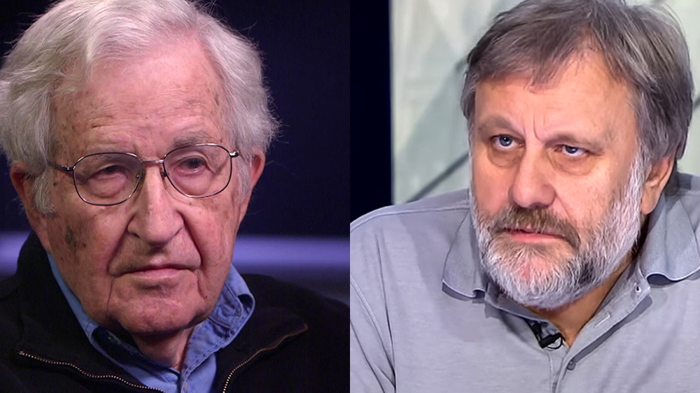 Noam Chomsky and Slavoj Zizek