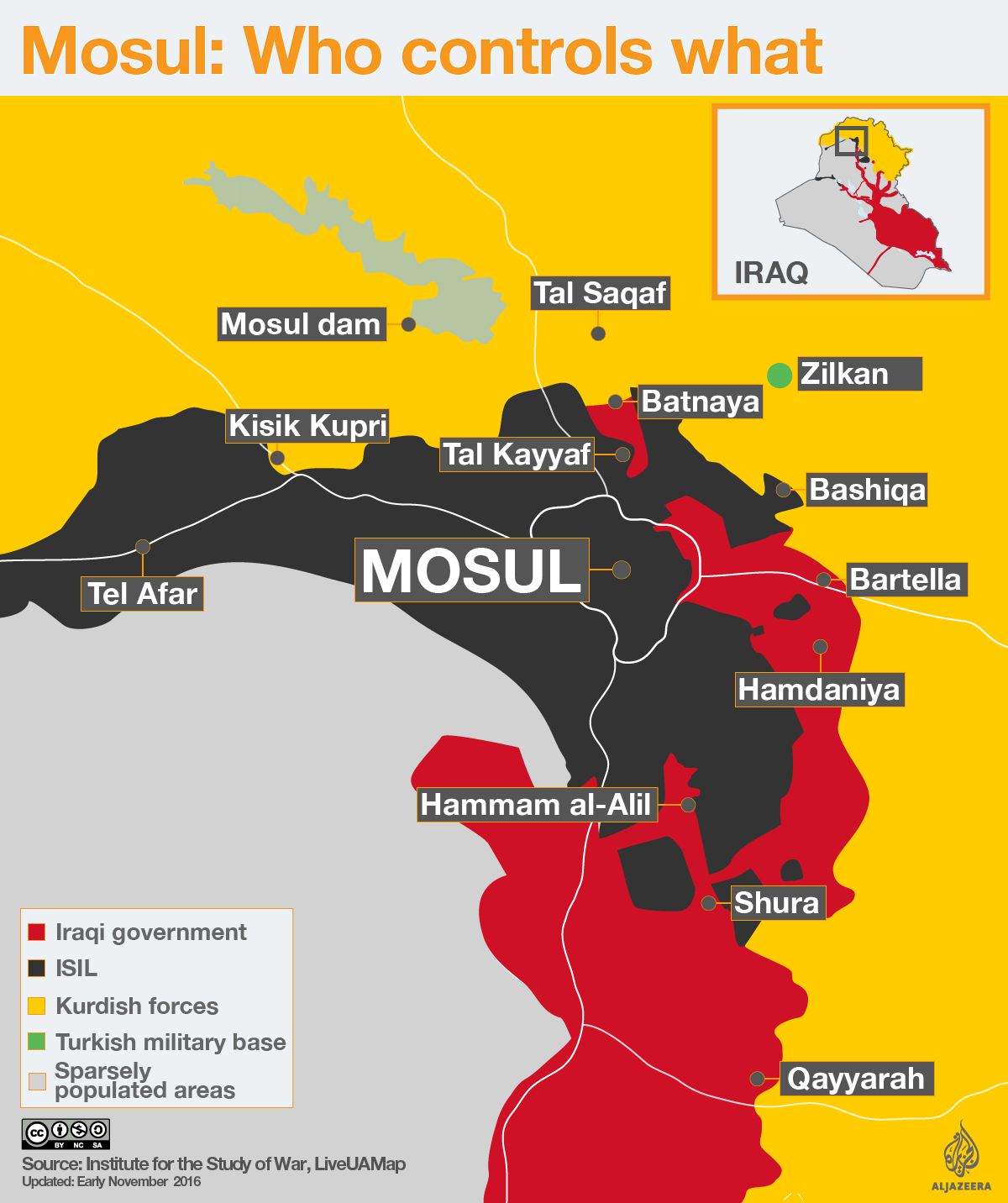 Mosul war map