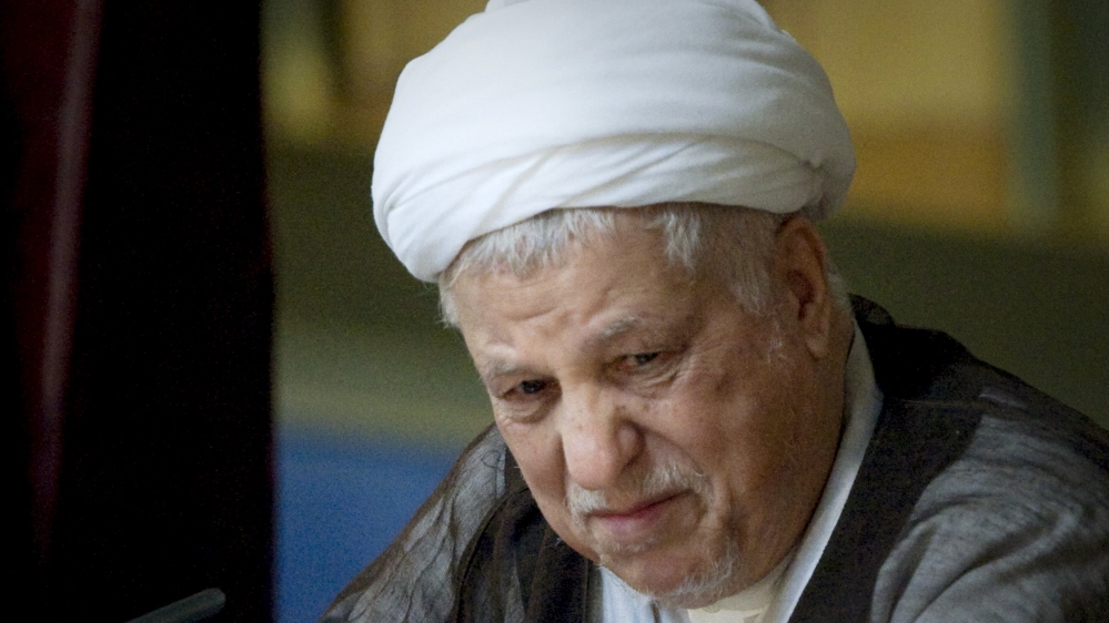 Akbar Hashemi Rafsanjani, head of Iran''s Assembly of Experts, speaks during the assembly''s biannual meeting in Tehran
