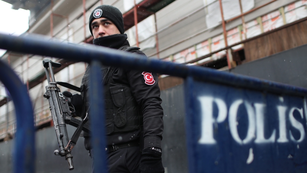 Riot police guard the site of the attack at one of Istanbul's most famous nightclubs [EPA]