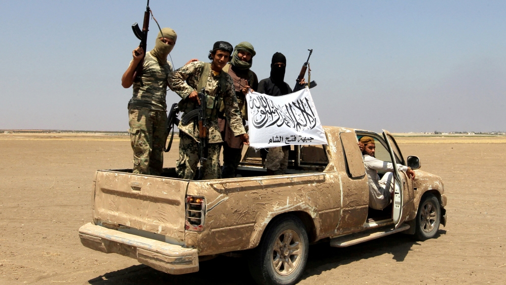 FILE PHOTO: Fighters of the Syrian Islamist rebel group