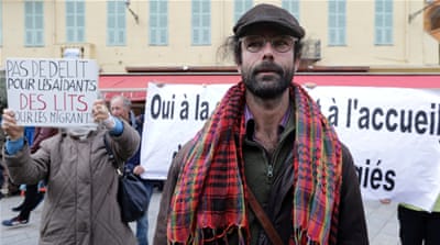 Cedric Herrou, a French farmer and volunteer, has been on trial for helping refugees cross the French-Italian border to avoid police controls [Eric Gaillard/Reuters]