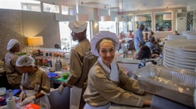 
Loubna Fakhri-Baker is the executive chef of Lagos-based restaurant Craft Gourmet [Andrew Esiebo/Al Jazeera] 