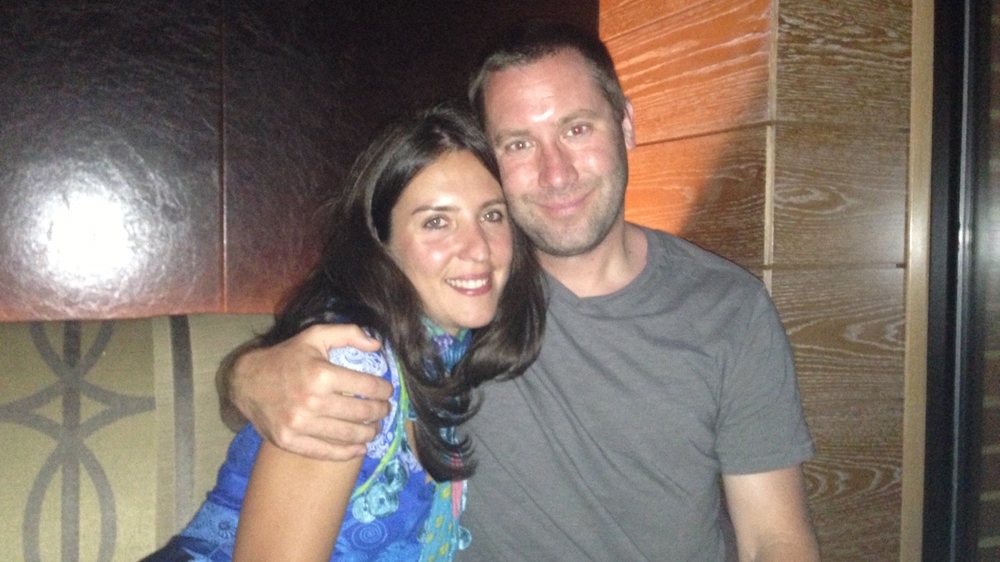 Sarvin Haghighi with her husband, Andrew Culley [Photo courtesy of Andrew Culley] 