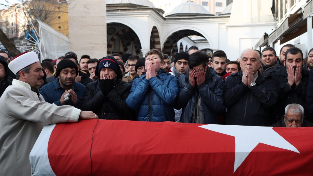 Aftermath of gun attack at a night club in Istanbul