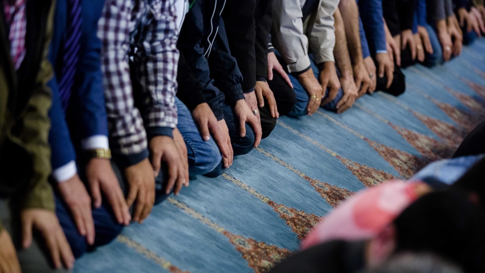 Muslims gather for Ramadan in Mevlana Mosque