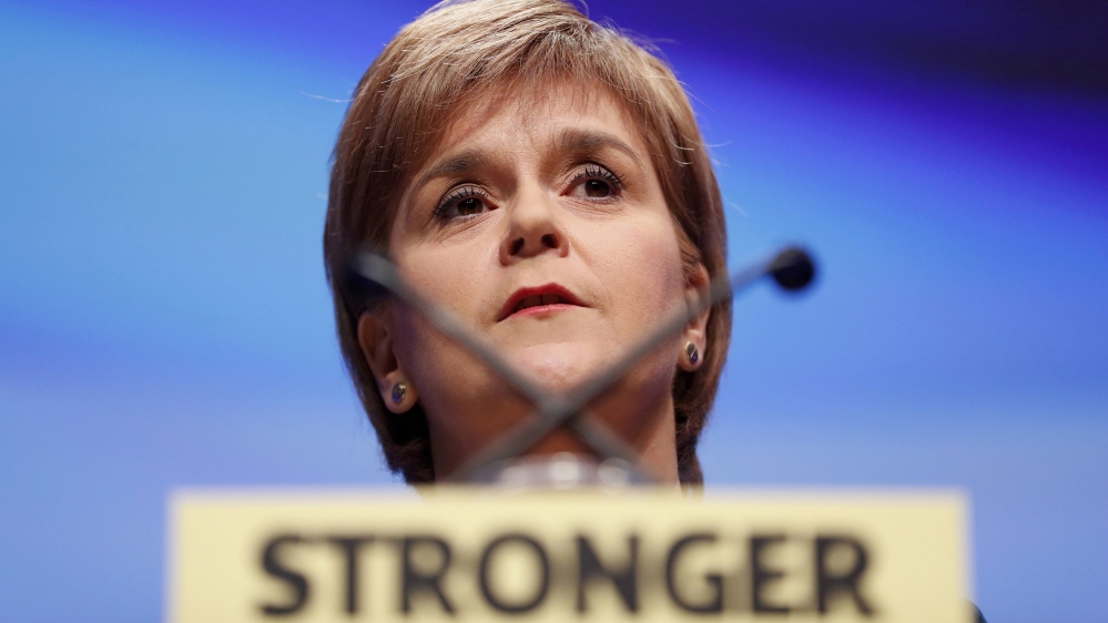 Scotland''s First Minister and leader of the Scottish National Party speaks at the party''s annual conference in Glasgow