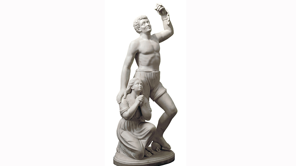 In 1867, Lewis sculpted Forever Free commemorating the abolition of slavery [Public Domain]