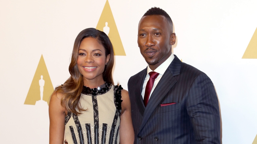 Naomie Harris, left, and Mahershala Ali star in Moonlight and are both up for an Academy Award [EPA]