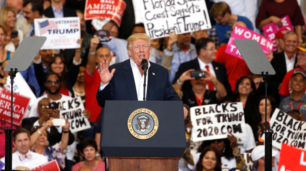 Trump rallies in Florida