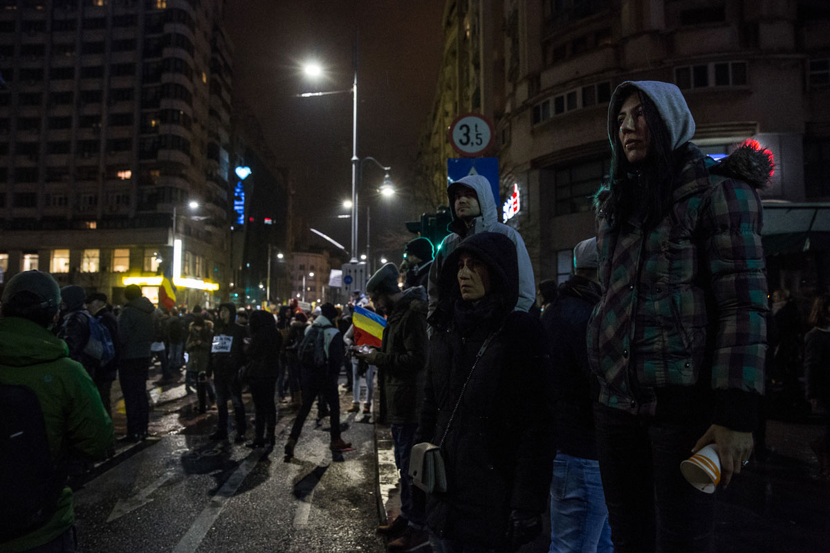 Protesters in Romania: this is our life/Please Do Not Use