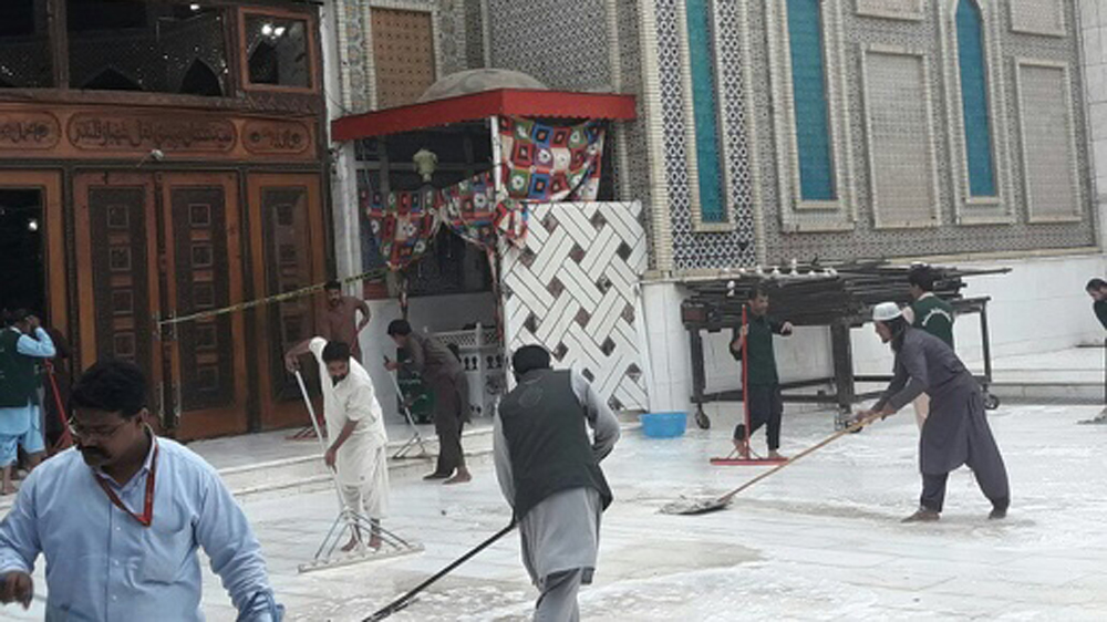 The Sehwan shrine came under attack during a ritual ceremony [Wali Muhammed/Al Jazeera]
