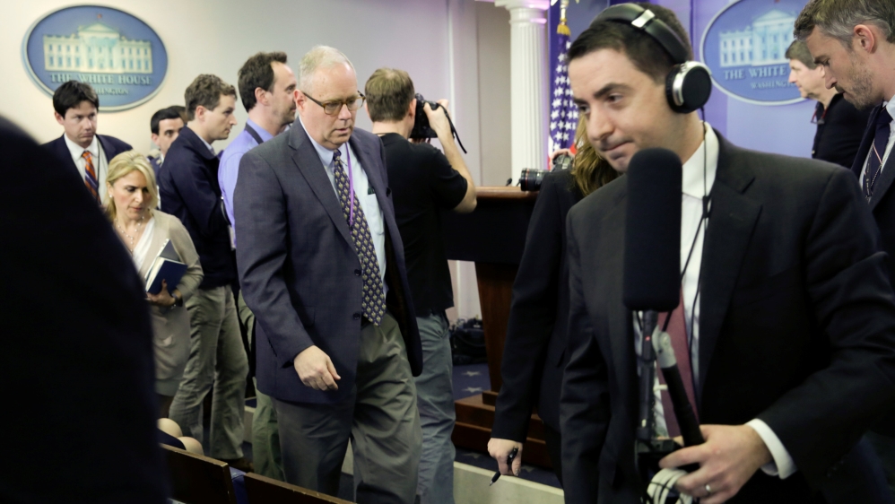 Journalists at White House