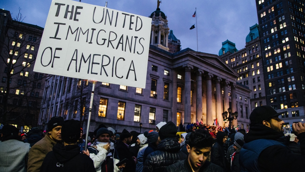 Protest against Trump's Muslim Ban in New York