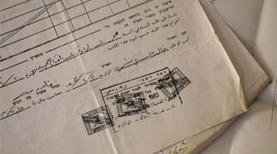 None of the documents Fazaa has presented has been enough to claim his right to his family's land [Ylenia Gostoli/Al Jazeera]