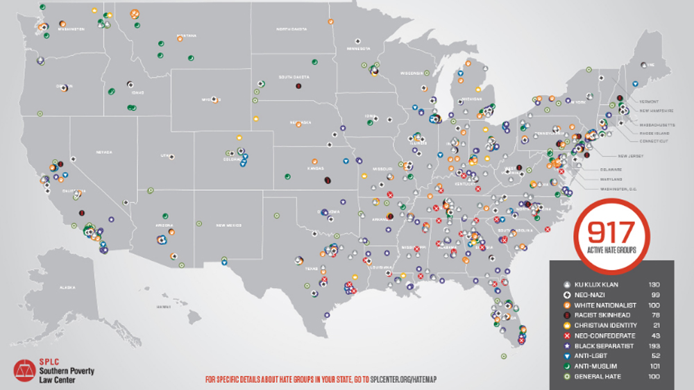 The rise in hate groups since Trump started gaining political popularity in 2015 [SPLC]