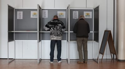 A polling station in the neighbourhood of Duindorp, where the PVV was the most voted party in the last election [Thessa Lageman/Al Jazeera]