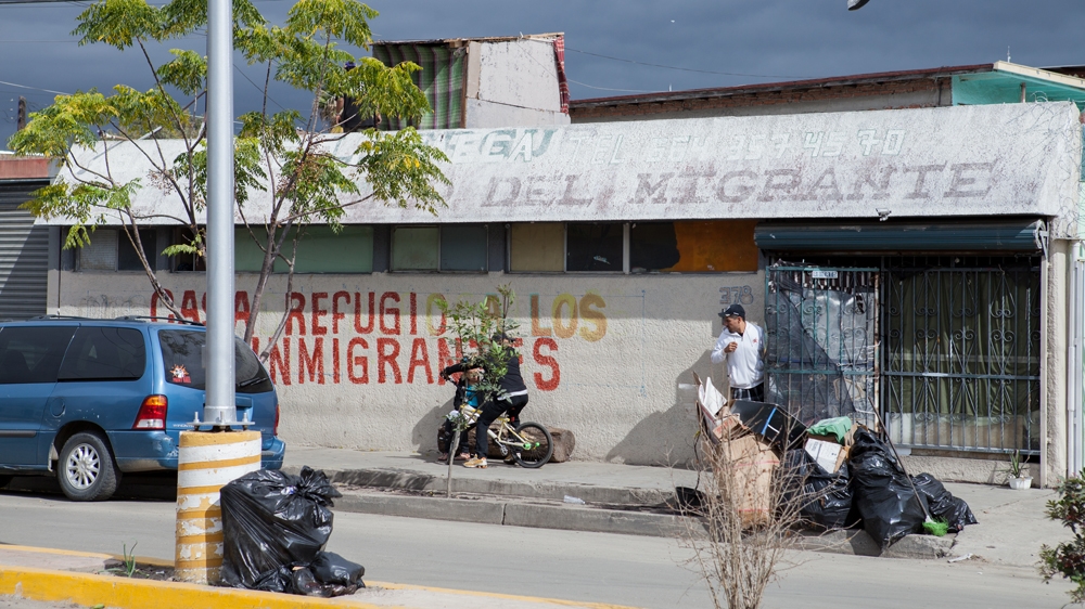 A number of migrant shelters can be found in Zona Norte, known as the red light district of Tijuana and a hotbed for criminal and gang activity [Jessica Chou/Al Jazeera] 