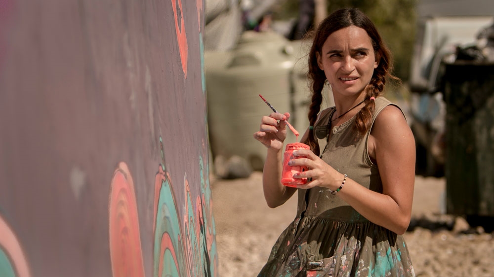 I began painting murals for children in refugee camps in Lebanon [Courtesy of Diala Brisly/Al Jazeera]