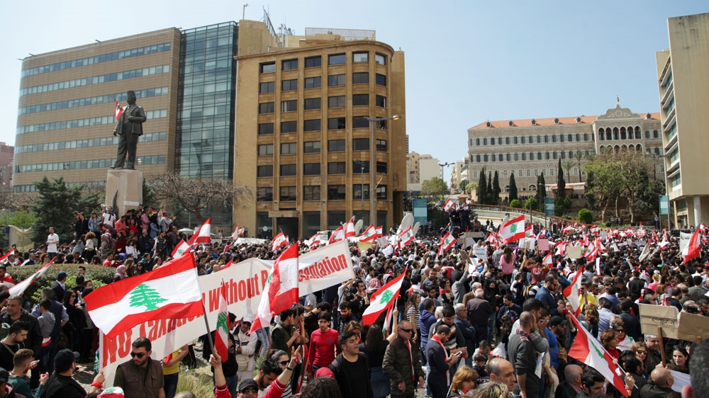 Protesters in Lebanon rally against tax hikes