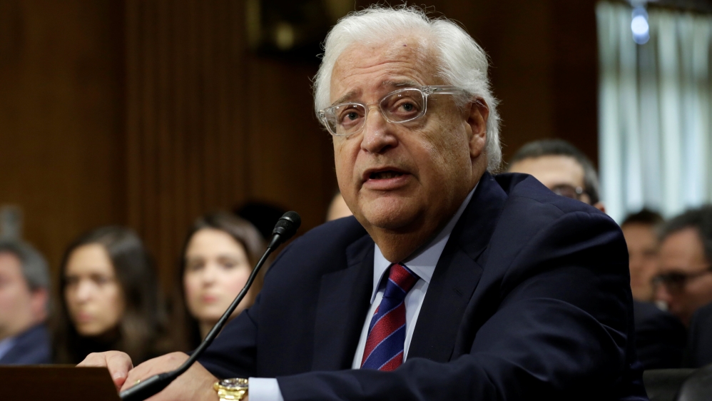 David Friedman testifies before a Senate Foreign Relations Committee hearing on his nomination to be U.S. ambassador to Israel, on Capitol Hill in Washington