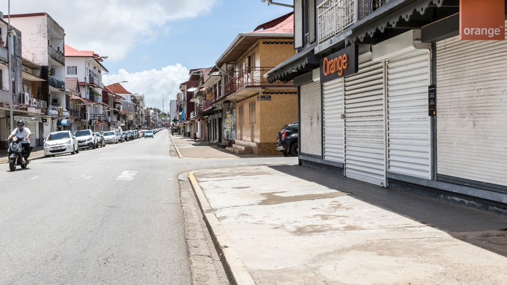 The general strike began on Monday and organisers have said it will continue until demands are met [Jody Amiet/AFP]