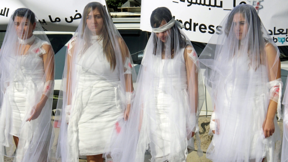 Protest against Rape law in Lebanon