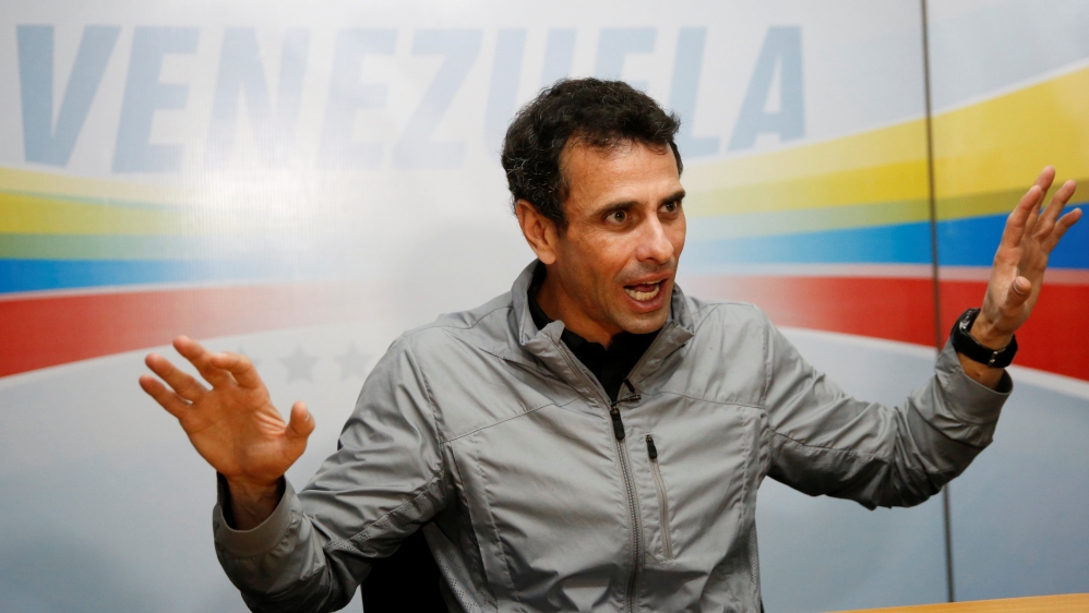 The 44-year-old Capriles has been the most prominent leader of Venezuela's opposition [Marco Bello/Reuters]