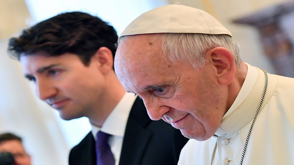 Pope Francis Justin Trudeau