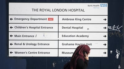 A number of hospitals operated by Britain's National Health Service (NHS) were hit by the ransomware cyberattack, causing failures to computer systems [Will Oliver/EPA]